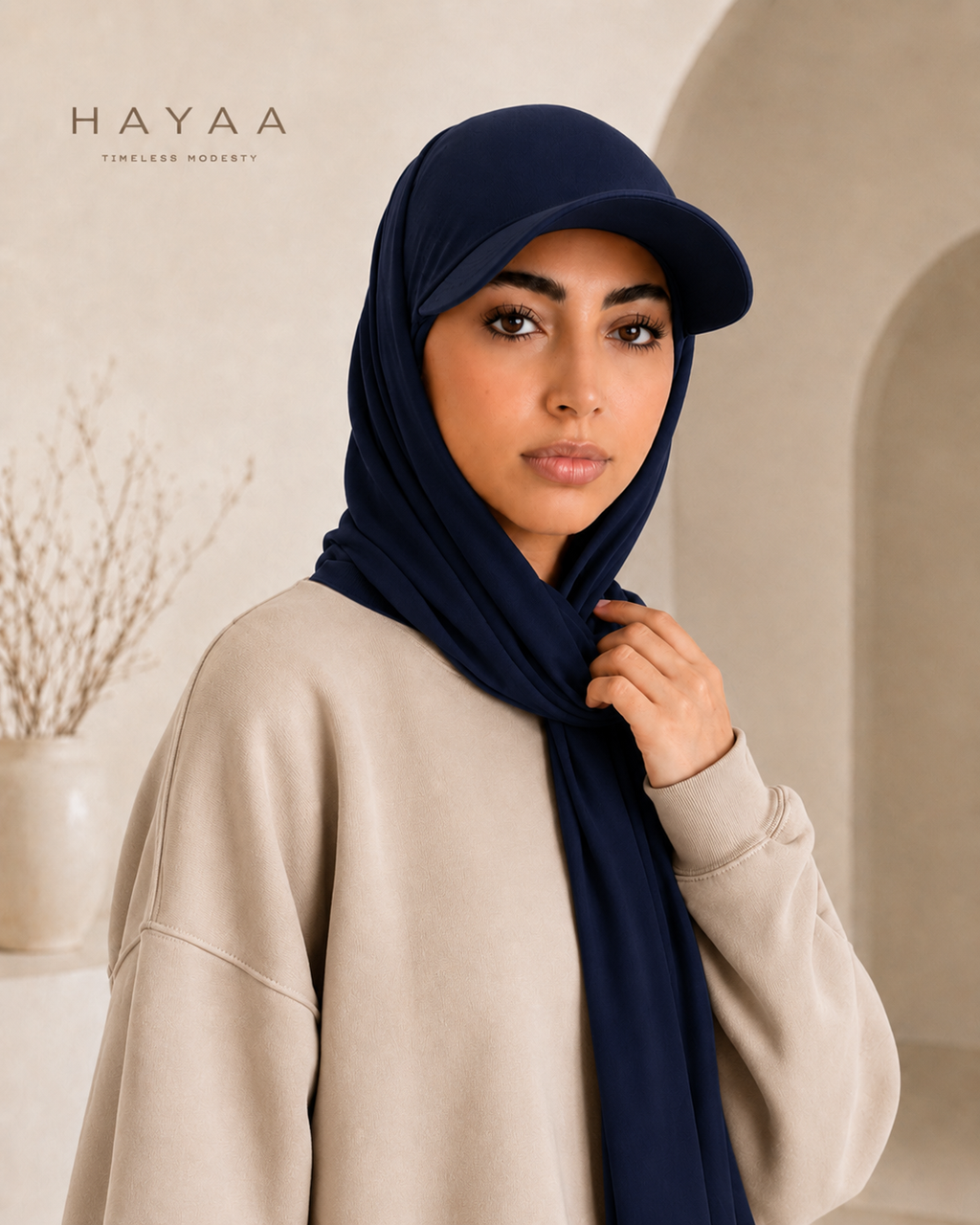 HAYAA | The Infinite Cotton-Stretch Sport Hijab Cap