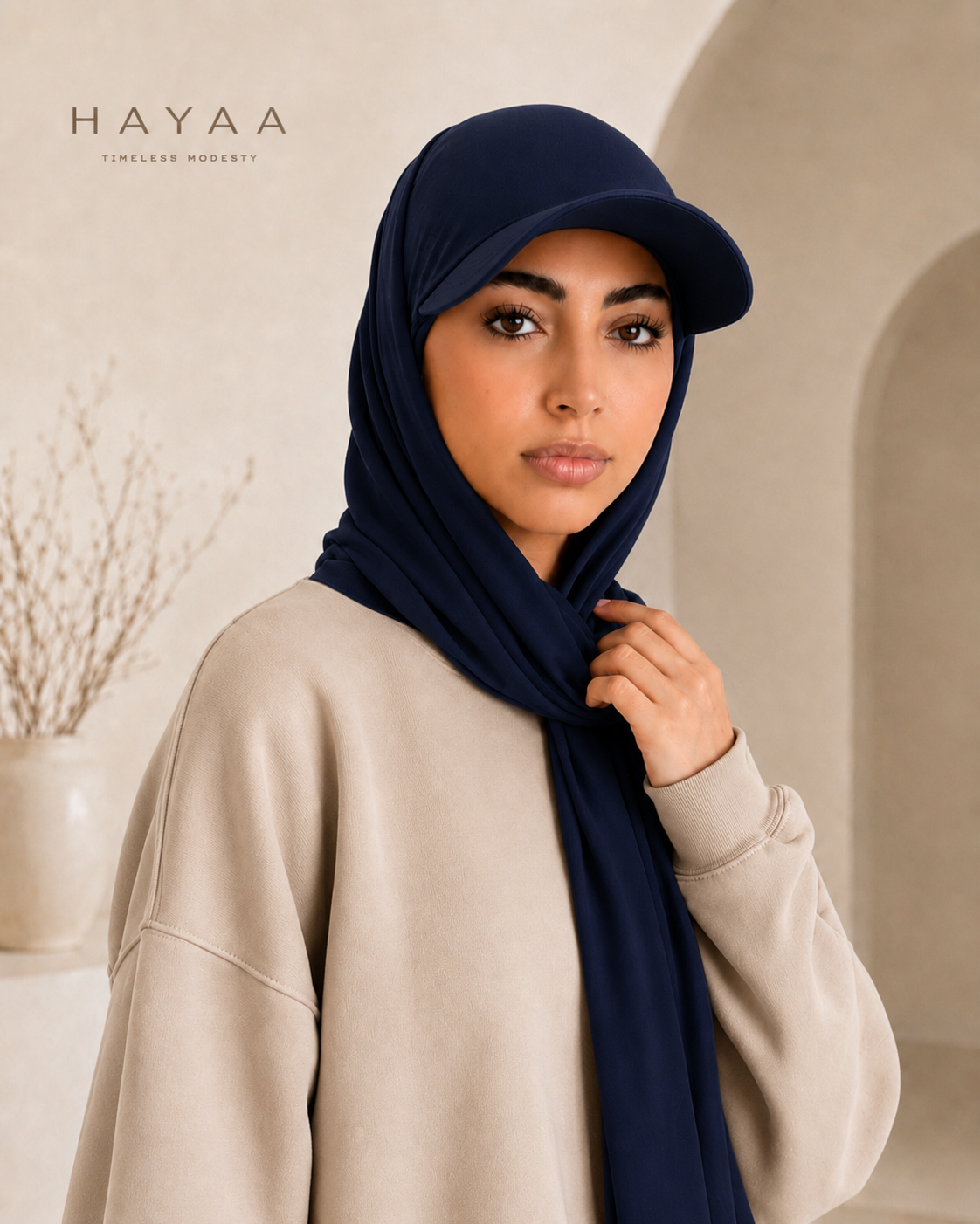 HAYAA | The Infinite Cotton-Stretch Sport Hijab Cap