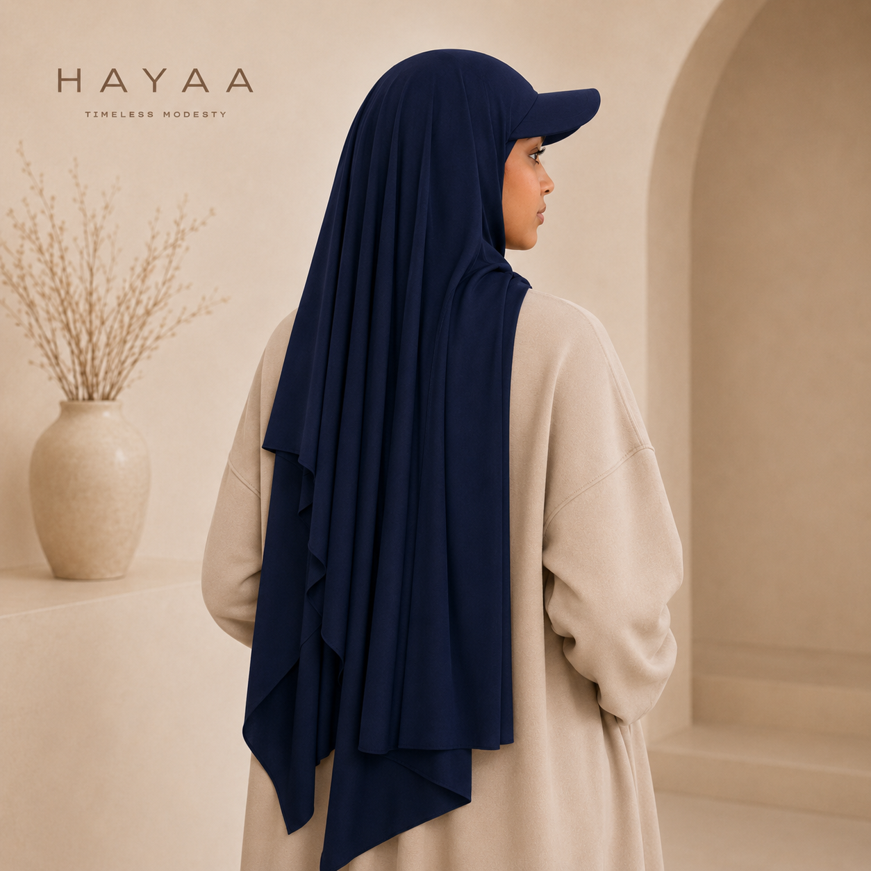 HAYAA | The Infinite Cotton-Stretch Sport Hijab Cap
