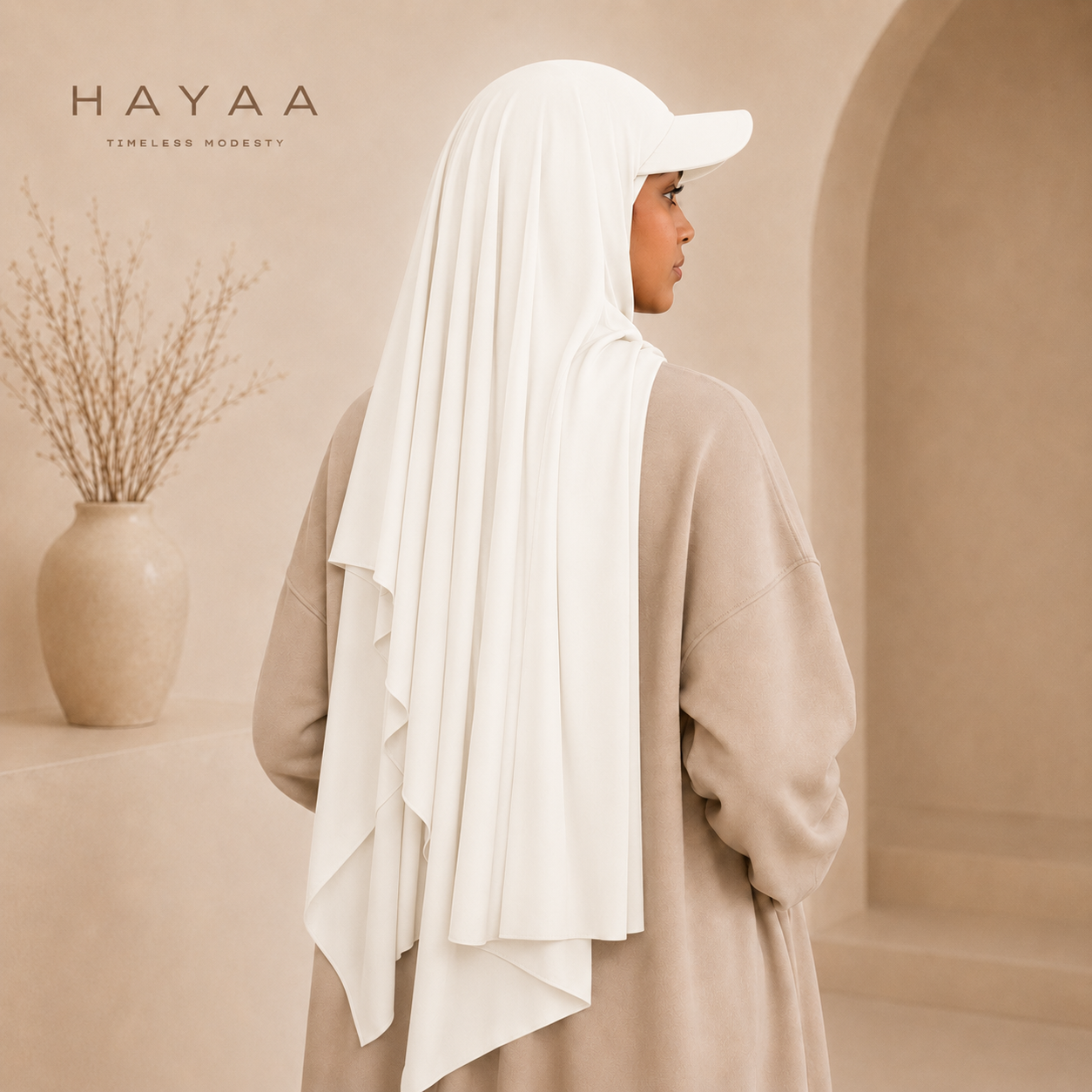 HAYAA | The Infinite Cotton-Stretch Sport Hijab Cap