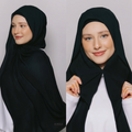 Effortless Magnetic Buckle Chiffon Hijab Scarf