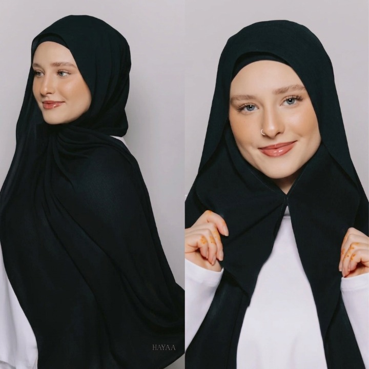 Effortless Magnetic Buckle Chiffon Hijab Scarf